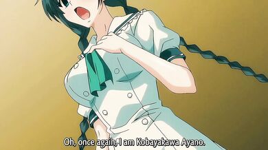 Pretty anime slut loves getting fucked while her big tits bounce