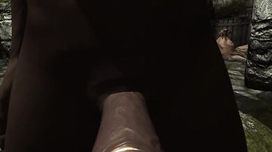 Your big tight blonde gets two black cocks in Bethesda world POV