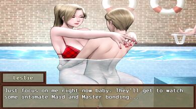 Zombie Retreat Pool Episode 2D Animated Big Tits Grab Joystick Plunge