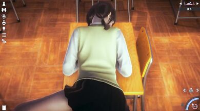 She can't resist that tight uniform stretching over her nubile teen curves