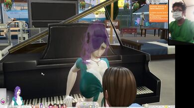 Six pianos and greedy hands under tight denim