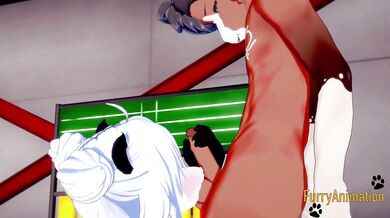 Horse and Panda Furry Hentai 3D Creampie Yiff Fursuit