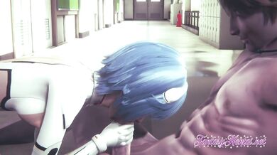 Rei Ayanami trained hard for this unfiltered 3D evangelion hentai