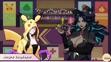 ConQuest cosplayer gets railed hard in the convention bushes writhing in pikachu cosplay