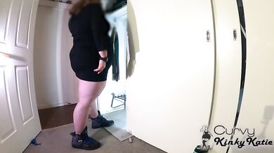 BBW Smokes & Pisses in Closet while Stepbro Films All Her Filthy Mom Moments