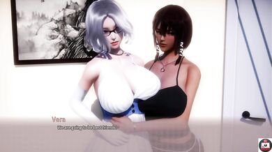 Theodora’s VP pantie rip big boobs boss harem office squeeze playthrough