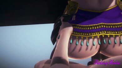 Lisa gets creampied hard raw in her Genshin Impact cosplay