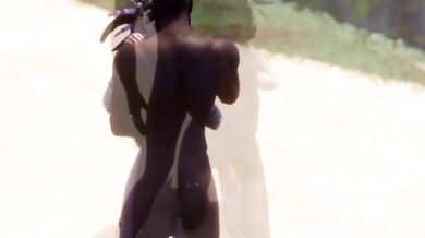 Wild life goddess Maya gets creampied twice rough 3D hentai sims sex game