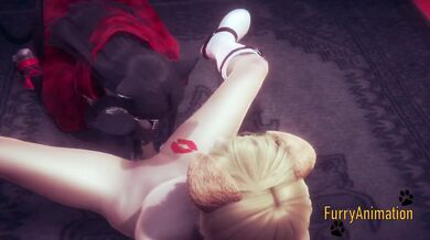 3D Furry Heat DogBoy Stuffs Cat with Giant Futa Dick