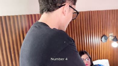 My pussy controlled by nerd boy stepson riding his big cock