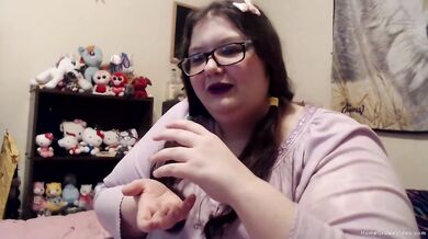 BBW with glasses breaks boyfriends rules on camera