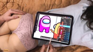 Among Us animation with point of view Impostor porn climax behind the scenes
