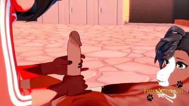 Michiru's Hentai Ride with a Furry Beast