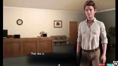 Massage parlor mom's greedy treasure hunting hands big boobs butt action in Asian animated let's play