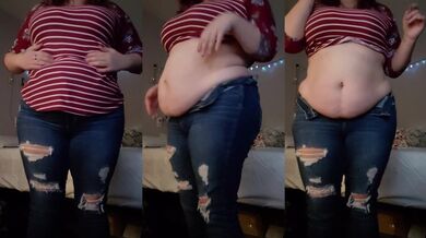 Chubby belly play with jiggly squishy sounds