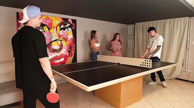 Apuesta goes south when his girl lets me fuck her plus his friend Sara Blonde