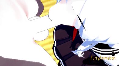 Grey Fox and Panda Bear First Time Fursuit Hentai