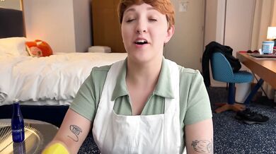 Curvy Cleaner Squeezed Hard By Friends Mom POV cum on face