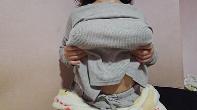Her hot step sis sent me her video showing off those big jugs