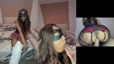 Amateur Asian tight throat gags on cumshot