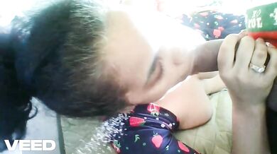 GAG ON MY BIG DICK SLURPING KOREAN MILF THROAT
