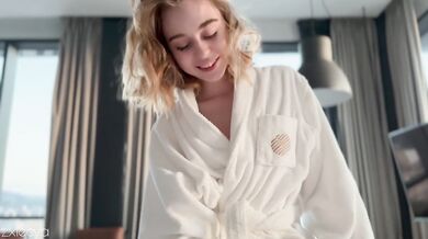Perfect morning wakeup with cum dripping on her ass