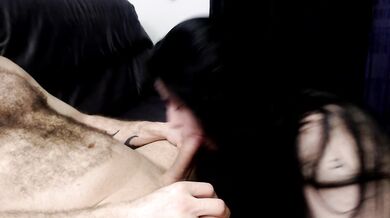 Violette deep throat sloppy cock worship on knees