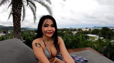 Hot Asian beauty raw pickup in public Onlyping Antonio exclusive