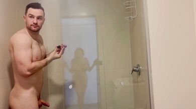Behind the scenes with a natural busty MILF deep throat deep shit