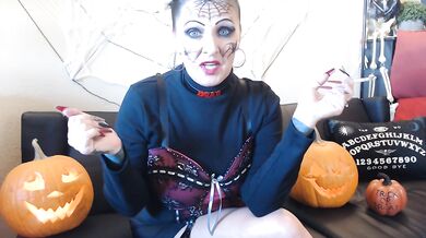 MILF smoke slave gags on fresh holiday ashtray shame
