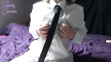 My sloppy BBW dildo fucking erupted loud orgasms in your clothes