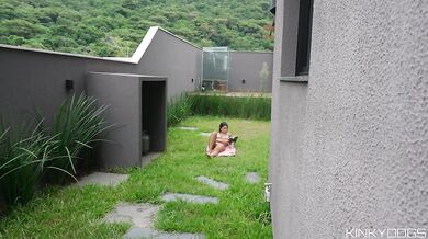Spying Latina Neighbor's Big Ass Dry Humped to Gushing Climax
