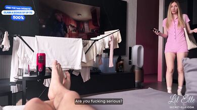 Stepbro Destroys Blonde Stepsis Pussy for Rent Creampie Gush