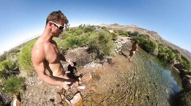 Big Cock Slams Big Tits on VW Rabbit Hood Naked Hot Springs Pound