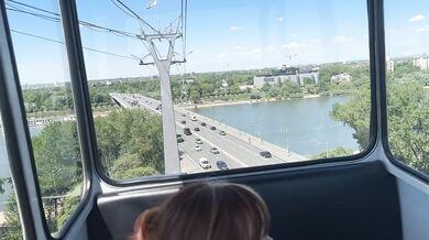 Risky Cable Car Sloppy Deepthroat Gagging Cum Facial Destroyed