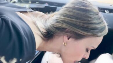Hubbys Friend Creampies Cheating MILF in Public Range Rover