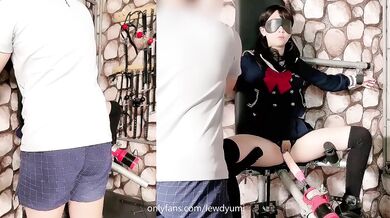 Yumilewd Schoolgirl Bound Gushing Choked Squirting Bitch Destroyed