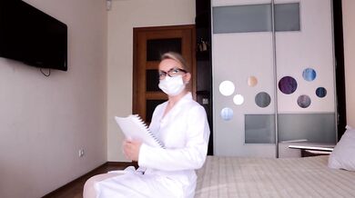 Nurse Andre's Big Tits Jerk Off Challenge Gushes Loads Destroyed
