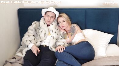 Cheating Blonde Natalie Wayne Chokes Gags Best Friend Cock Tits Bounce