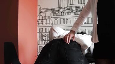 MaryCherry Spanks Pegs Him to Gushing Huge Load Explosion