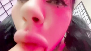 Inked Anime Mom Gags Big Cock Drenched Cum Destroyed