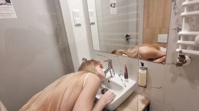 Cheeky Stepsis VladaMais Chokes Boria Cock Gushing Oral Creampie