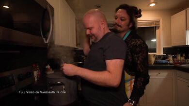 Pansexual Kitchen Threesome Gushes Anal Bisexual Chaos