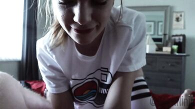 Step Sis Dahlia Red Sloppy Chokes Cock Then Gushes Creampie On Grounded Bro