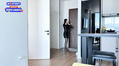 Stepdad Destroys Horny Stepdaughter Cum Gushing Black Stockings Whore