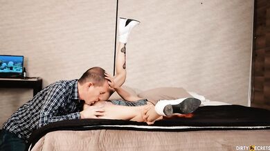 Stepson Pounds Redhead Latina GF While BF Sleeps Caught Gushing Cum