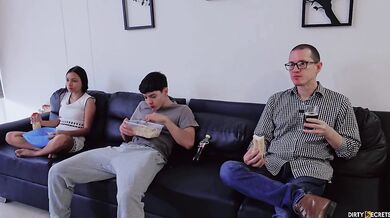 18YO Latina Destroyed Gushing Choked by Bestie Trainer Big Dicks Double Cum