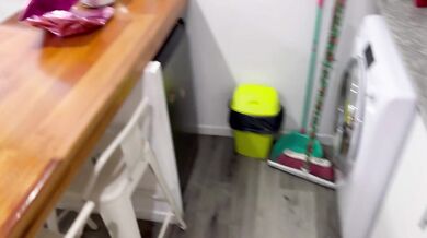 Busty Latina Pays Rent Choking on Cum Big Tits Bounce Doggystyle