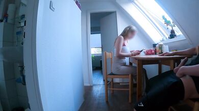 Dickflash Caught Jerking Blonde Slut Jerks Huge Cum Gush