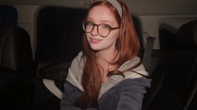 Nympho Redhead PAWG Creampied Choked in Movie Theater Huge Facial
